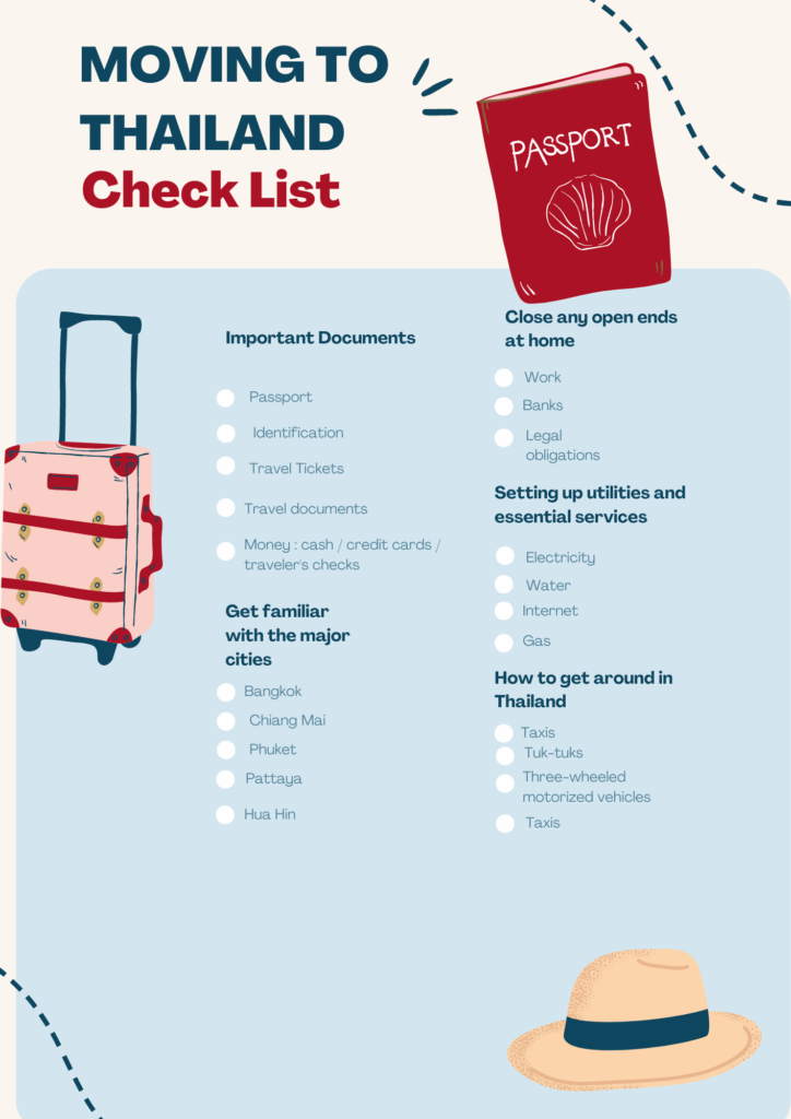 Moving to Thailand check list