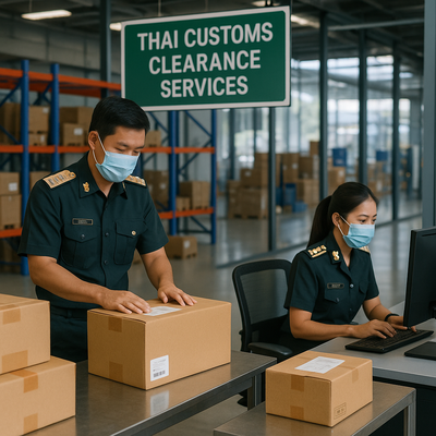 Thai customs clearance services for express parcels and international shipping